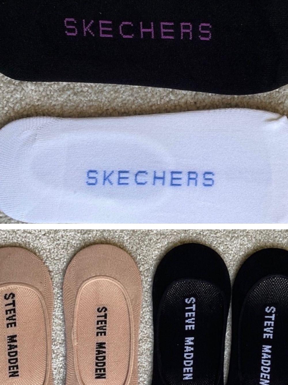 Steve Madden / Sketcher No Show Shocks 6 Pair NWOT